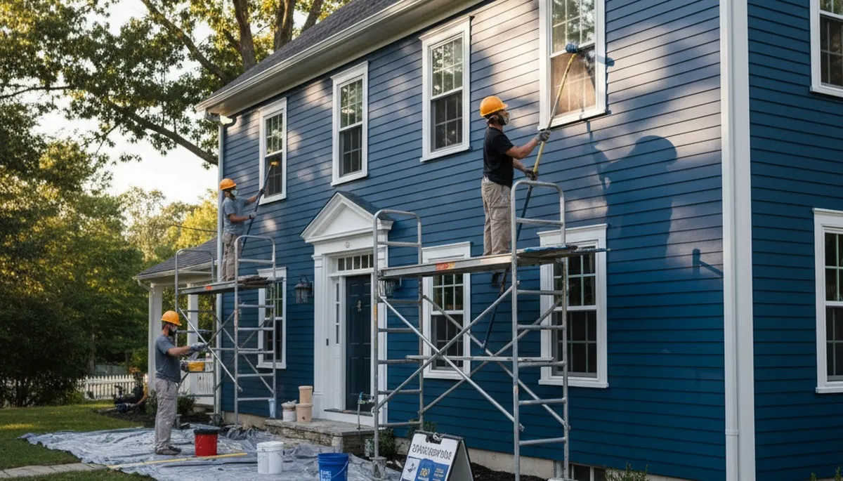 Painting contractor in Concord, MA providing professional interior and exterior house painting services