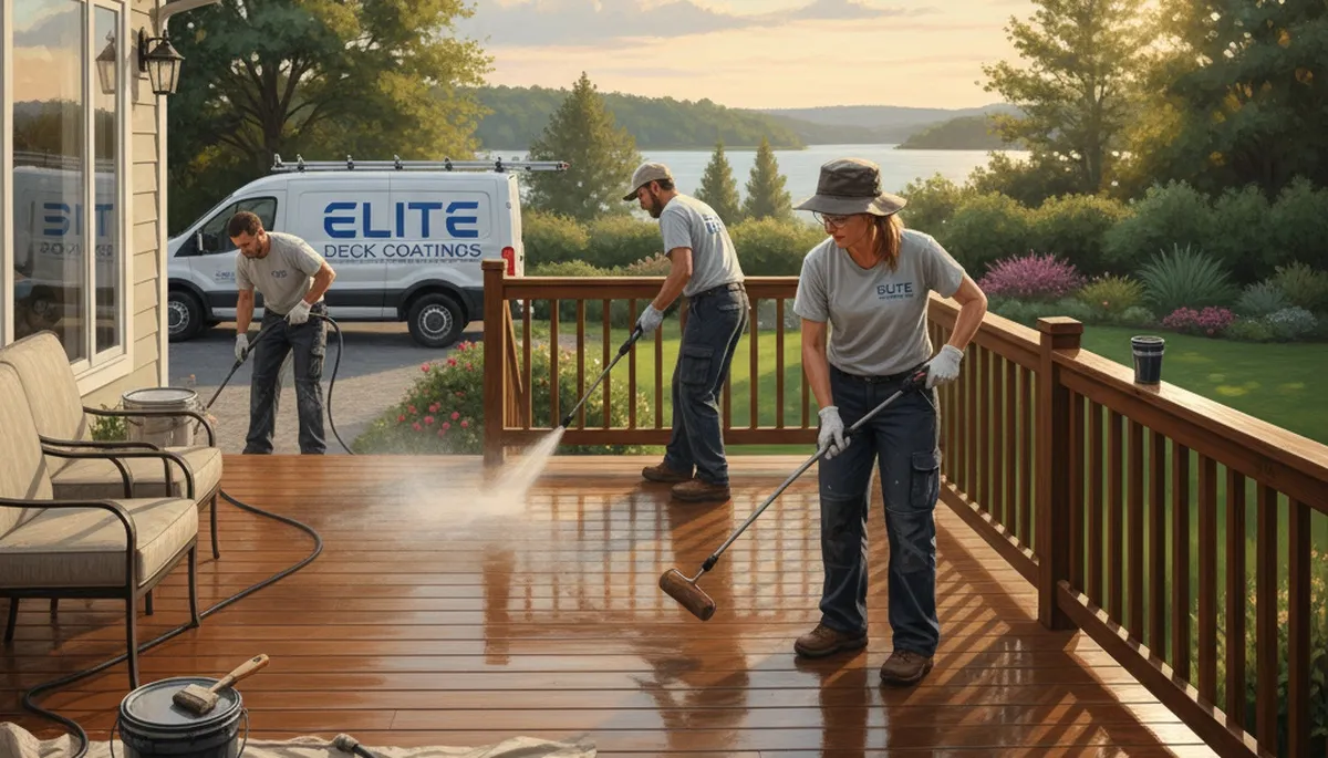 Professional deck painting in Concord, MA for durable exterior weather protection