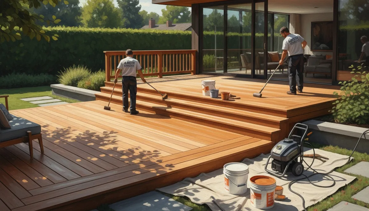 Professional deck painting in Concord, MA for durable weather protection and a fresh exterior finish