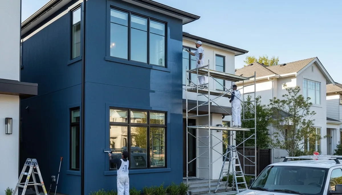 Exterior house painting in Concord, MA by Concord Paint Pros for durable New England protection