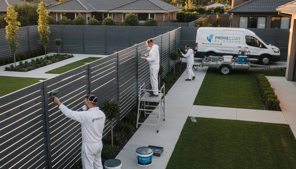 Fence painting in Concord, MA for weather protection and a clean, durable finish