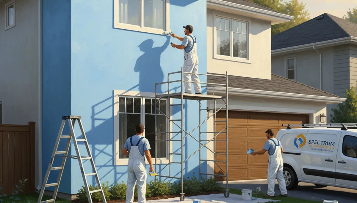 House painters in Concord, MA providing professional exterior home painting services