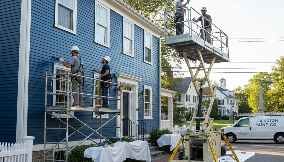 Painting contractor in Concord, MA providing professional interior and exterior house painting services