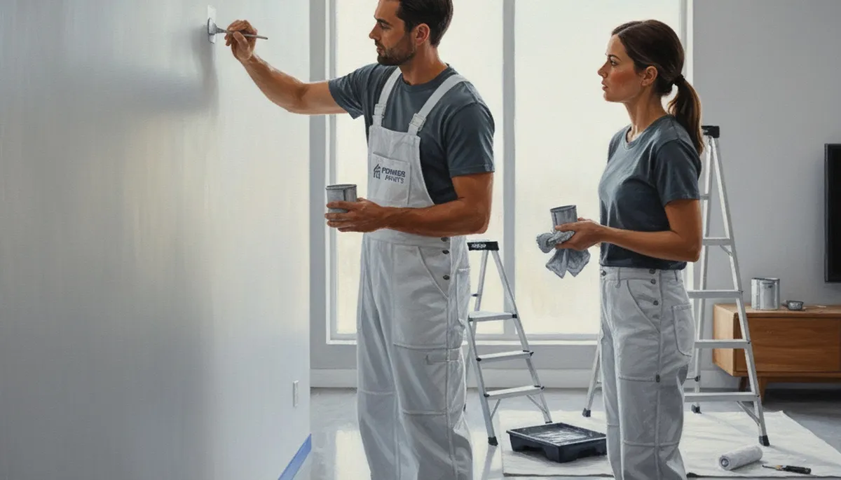 Paint touch-up service in Concord, MA for chipped, scuffed, and faded home walls