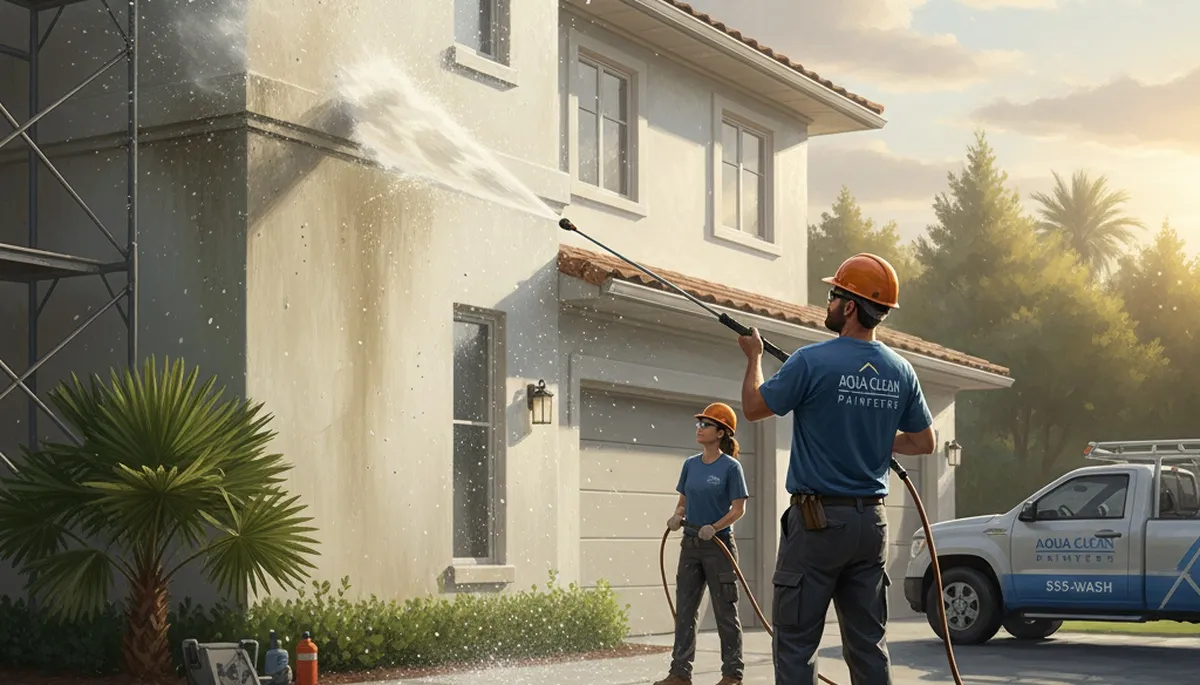 Pressure cleaning service in Concord, MA for siding, driveways, and walkways by Concord Paint Pros