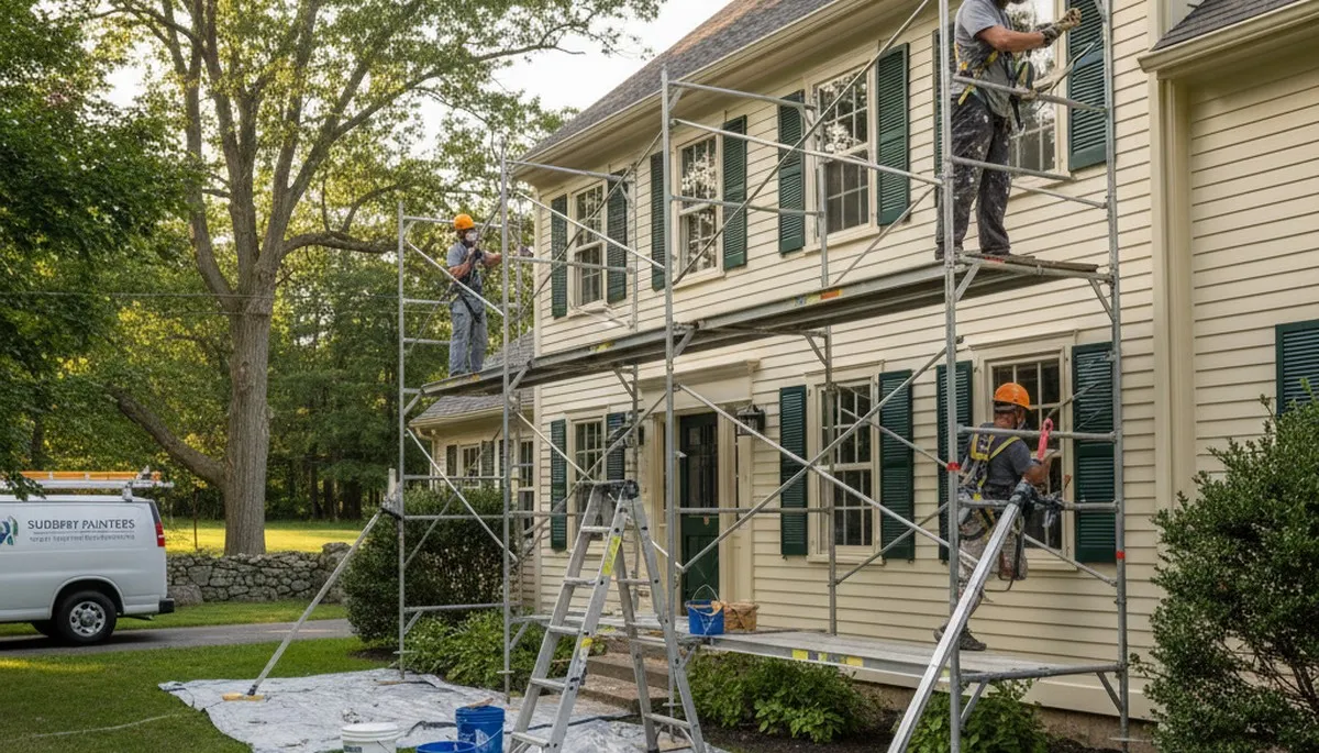 Painting contractor in Concord, MA providing professional interior and exterior house painting services