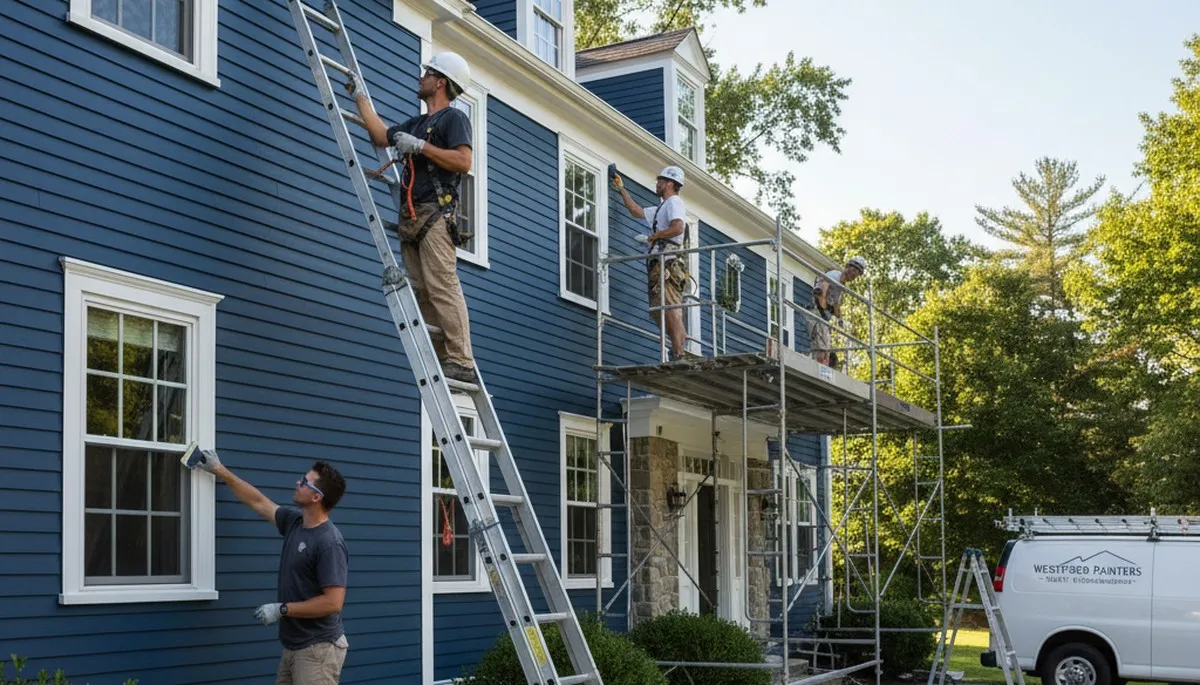 Painting contractor in Concord, MA providing professional interior and exterior house painting services